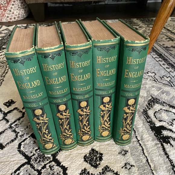 History of England -LORD MACAULAY Vol I-V Set.